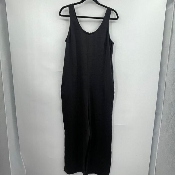 Universal Standard Women's Sleeveless Scoop Neck Black Jumpsuit Size 2XS - Picture 1 of 7
